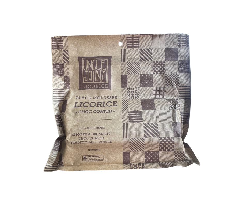 Licorice Choc Coated 300g PACKET