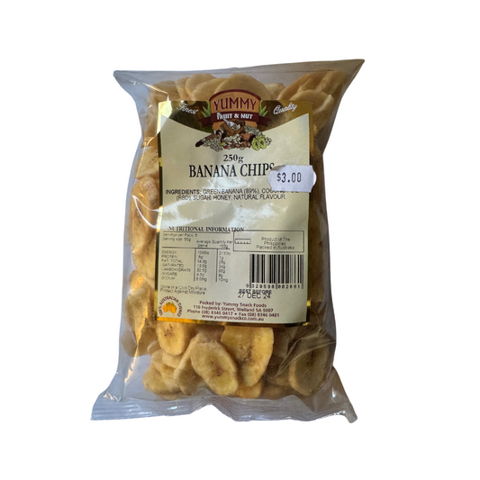 Yummy Banana Chips 250g BAG