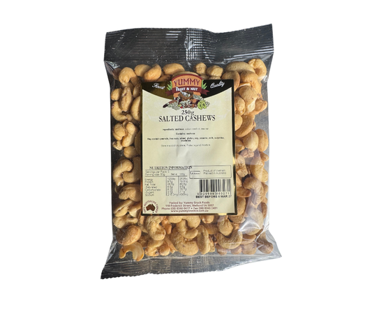 Yummy Salted Cashews 250g BAG