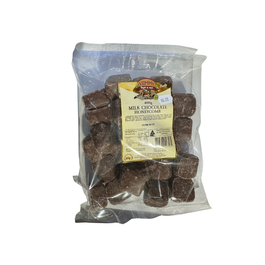 Yummy Milk Chocolate Honeycomb 400g BAG