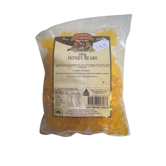 Yummy Honey Bears 350g BAG